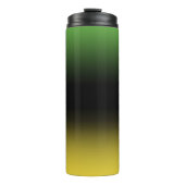 Jamaica Colors Gradient Ombre Green & Gold Thermosbeker (Voorkant)