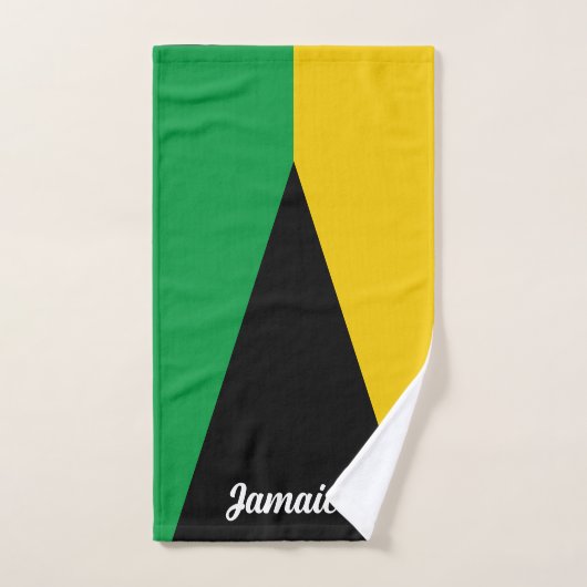 Jamaica Colors Green Black & Gold Jamaican Handdoek (Handdoek)