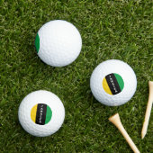 Jamaica Colors Green Gold Black Jamaican Golfballen (Insitu Gras)