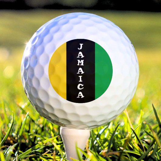 Jamaica Colors Green Gold Black Jamaican Golfballen