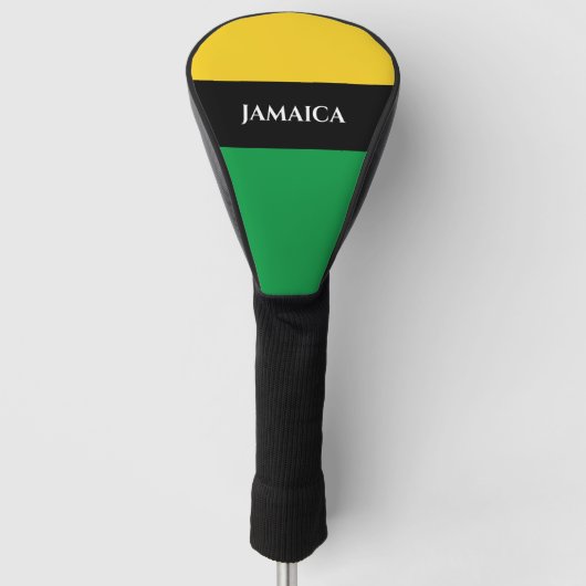 Jamaica Colors Green Gold Black Jamaican Golfheadcover (Voorkant)