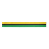 Jamaica Colors Green Gold Black Name Jamaican Satijnen Lint (Voorkant)
