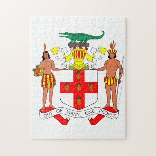 Jamaica Crest of Arms. Legpuzzel (Verticaal)