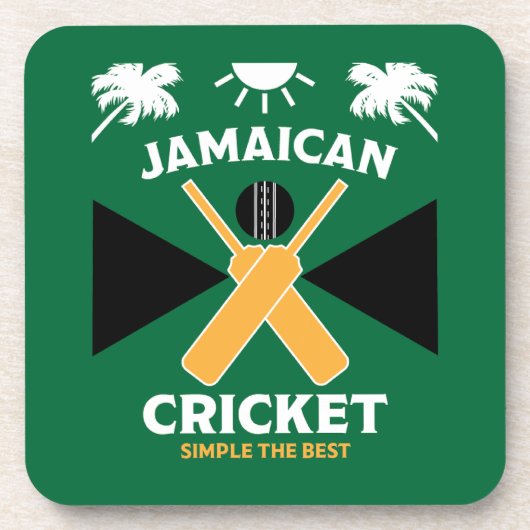 Jamaica Cricket Bier Onderzetter (Voorkant)