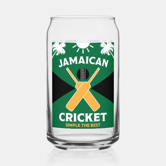 Jamaica Cricket Blikvorm Glas (Voorkant)