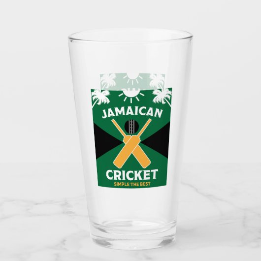 Jamaica Cricket Glas (Voorkant)