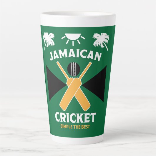 Jamaica Cricket Latte Mok (Voorkant)