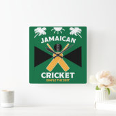 Jamaica Cricket Vierkante Klok (Huis)