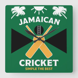 Jamaica Cricket Vierkante Klok