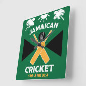 Jamaica Cricket Vierkante Klok (Hoek)