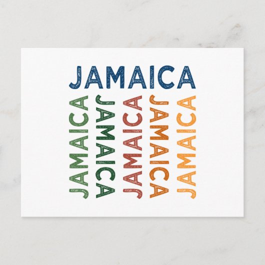 Jamaica Cute Colorful Briefkaart (Voorkant)