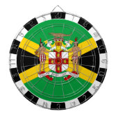 Jamaica Dartboard en Jamaicaanse vlag/spelraad Dartbord (Voorkant)