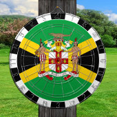 Jamaica Dartboard en Jamaicaanse vlag/spelraad Dartbord