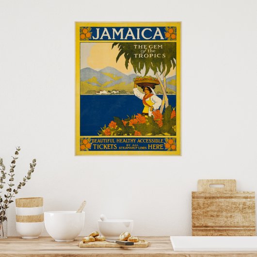 Jamaica de kiem van de tropen poster (Keuken)