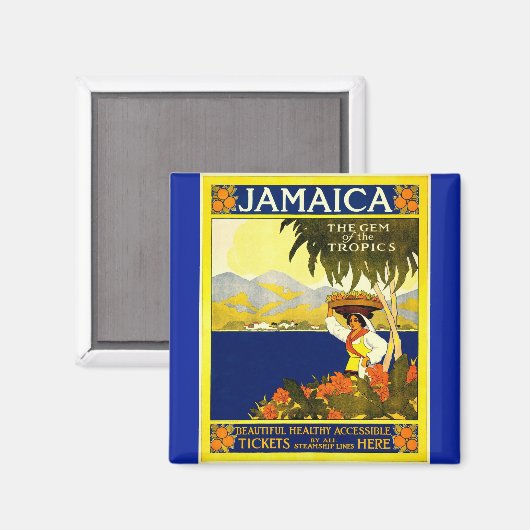  Jamaica De parel van de tropenmagneet Magneet (Voorkant / Achterkant)