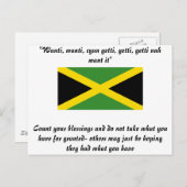 Jamaica design briefkaart (Voorkant / Achterkant)