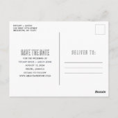 Jamaica Destination Beach Wedding Save the Date Briefkaart (Achterkant)