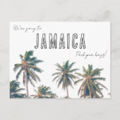 Jamaica Destination Beach Wedding Save the Date Briefkaart (Voorkant)
