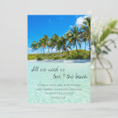 Jamaica Destination Elopement Wedding Notice Kaart (Staand voorkant)