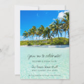 Jamaica Destination Elopement Wedding Notice Kaart (Achterkant)
