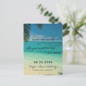 Jamaica Destination Wedding Save the Date Aankondigingskaart (Staand voorkant)