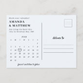 Jamaica Destination Wedding Save the Date Briefkaart (Achterkant)