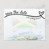 Jamaica Destination Wedding Save the Date Briefkaart (Voorkant)