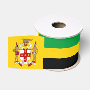 Jamaica Driekleurig Lint, Embleem, Jamaicaans Grosgrain Lint