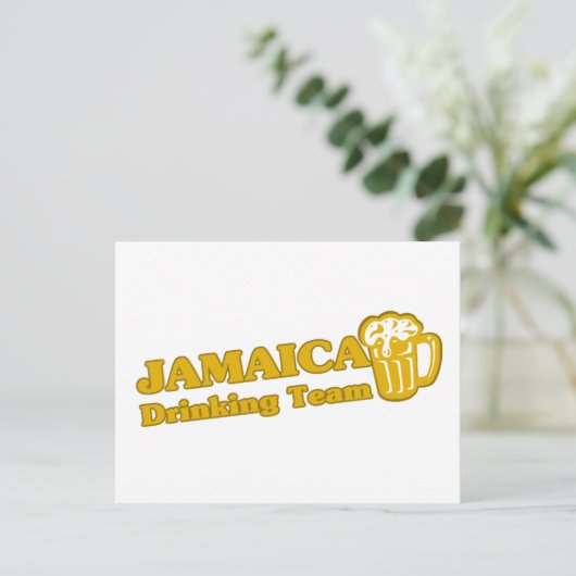 Jamaica Drink team Briefkaart (Staand voorkant)
