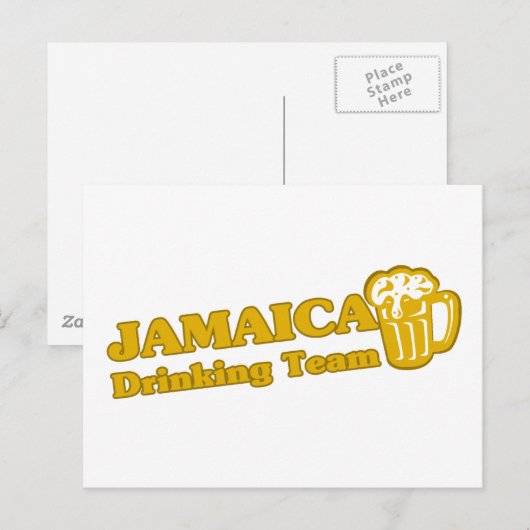 Jamaica Drink team Briefkaart (Voorkant / Achterkant)