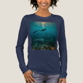 Jamaica duik Tri-Blend shirt (Voorkant)
