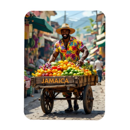 Jamaica duwkar magneet (Verticaal)