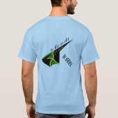 Jamaica "een chapta per dag" T-shirt (Achterkant)