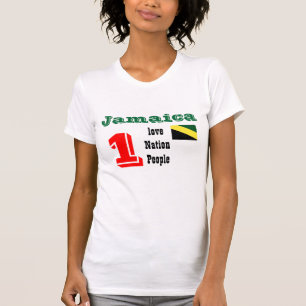 jamaica, één liefde, één natie, één volt-shirts t-shirt