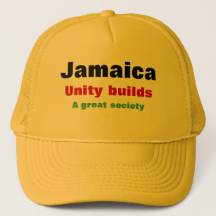 Jamaica eenheidsslogan trucker pet