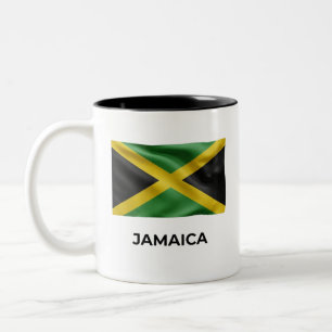 Jamaica Eenvoudige Vlag Elke Dag Trots Tweekleurige Koffiemok