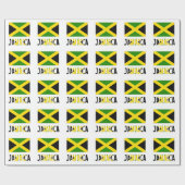 Jamaica en Jamaicaanse vlag Cadeaupapier (Vlak)