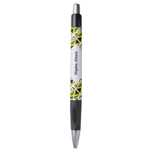 Jamaica en Jamaicaanse vlag gepersonaliseerd Pen (Voorkant Verticaal)