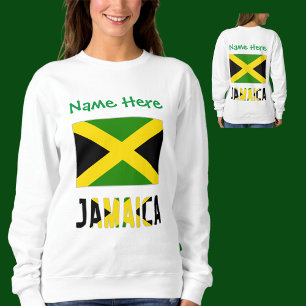 Jamaica en Jamaicaanse Vlag Groen Personalisatie  Trui