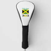 Jamaica en Jamaicaanse vlag Groene Personalisatie Golfheadcover (Voorkant)