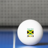 Jamaica en Jamaicaanse vlag Groene Personalisatie Pingpongbal (Net)