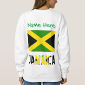 Jamaica en Jamaicaanse vlag Groene Personalisatie Trui (Achterkant)