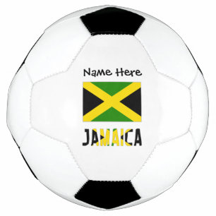 Jamaica en Jamaicaanse vlag met je naam Voetbal