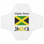 Jamaica en Jamaicaanse vlag met Jouw naam Soccer B Voetbal (Enkel)