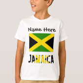 Jamaica en Jamaicaanse vlag met Jouw naam T-shirt (Voorkant)