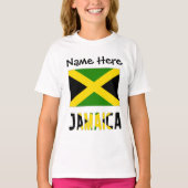 Jamaica en Jamaicaanse vlag met Jouw naam T-shirt (Voorkant)