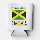Jamaica en Jamaicaanse vlag op persoonlijke titel Blikjeskoeler (Voorkant)