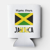 Jamaica en Jamaicaanse vlag op persoonlijke titel Blikjeskoeler (Achterkant)