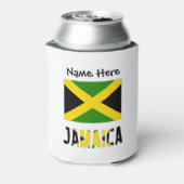Jamaica en Jamaicaanse vlag op persoonlijke titel Blikjeskoeler (Blikje Achterkant)