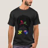 Jamaica En Montserrat Mix Afro Haar Jamaicaanse Mo T-shirt (Voorkant)